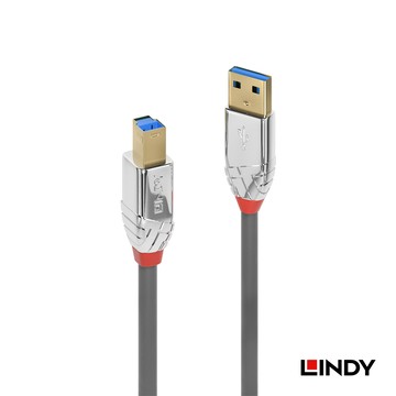 LINDY CROMO USB3.0 TYPE-A公 TO TYPE-B公 傳輸線 2M 36662