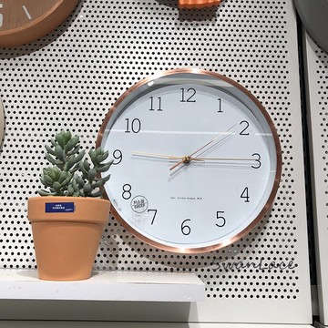 SwanLace優選 漢森玫瑰金色文藝北歐風軟裝簡約掛鐘鐘表