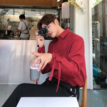 MRCYC 秋季很仙的襯衣男士痞帥潮流韓系襯衫休閑百搭長袖外套