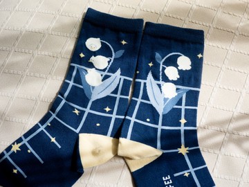 晨日工作室 x SOUNDSGOOD聯名提花襪 鈴蘭之夜