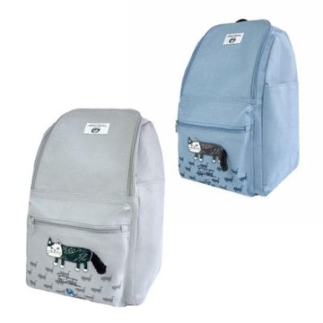 【Kusuguru Japan】後背包 雙肩包 日本眼鏡貓 大容量前開口背包 -Matilda-san款