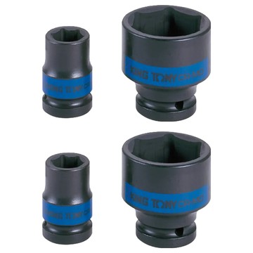 KING TONY 金統立 專業級工具 1/2吋DR.公制六角氣動標準套筒  2個