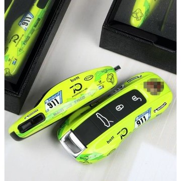 適用新保時捷Taycan卡宴718macan新帕拉梅拉911992卡曼綠箭鑰匙殼