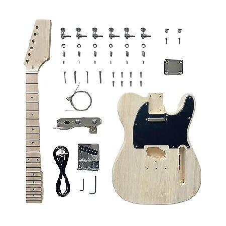 DIY Electric Guitar Kits,TL Style Electric Guitar,6 String Right Handed with Basswood Body Maple Neck Maple Fingerboard Chrome Hardware，Build Your Ow