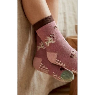 [凱美棉業] 10雙 隨機出色 純棉止滑童襪 森林萌寵款 動物童襪 卡通童襪 可愛襪 男童女童襪 兔兔 小花