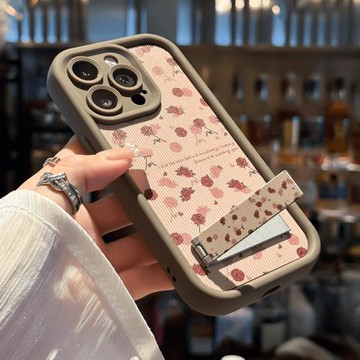 適用蘋果16promax手機殼新款iphone16高級15pro支架13玫瑰14小清新12簡約11文藝8plus全包x/xr男女max保護套