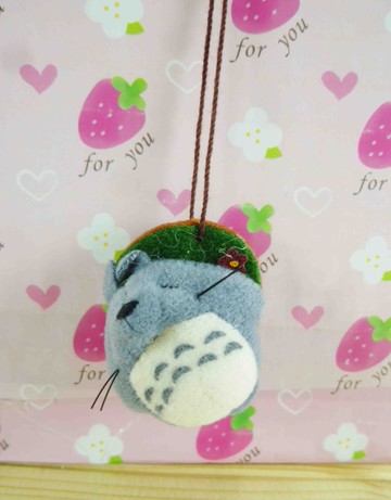 【震撼精品百貨】となりのトトロTotoro_造型吊飾-睡覺深灰