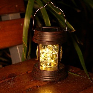 戶外太陽能裝飾燈擺件庭院陽臺桌面夜燈欄桿掛燈別墅花園陽臺布置