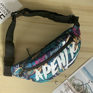 腰包 單肩包男胸包 學生日系帆布包 百搭簡約男斜挎包【不二雜貨】