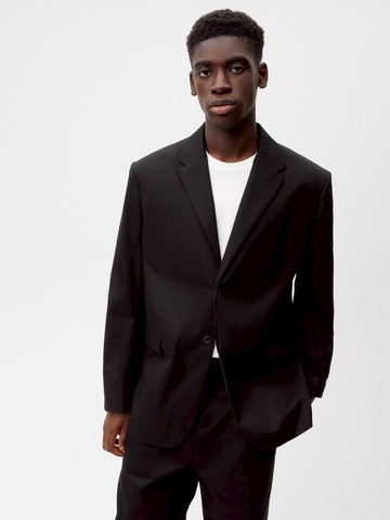 PANGAIA - Men's Organic Cotton Oversized Tailored Blazer - black - XXS XXS