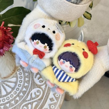 臺灣出貨 10cm娃衣【娃衣】戀與深空娃衣 10cm原創有屬棉花娃娃斗篷娃衣好氣鴉塗鴉嘰娃衣 娃娃換裝 娃衣 娃娃配件