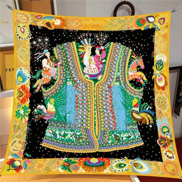 薄款絲綢大方巾絲巾女2023新款百搭爆款披肩媽媽圍巾春秋搭配衣服 鑫弘-素時衣櫥