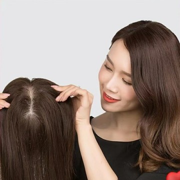 【巴黎精品】現貨+預購 女真髮假髮短假髮透氣假髮片輕量隱形增髮量假髮接髮-無痕雙遞針全真髮4款a1ax4