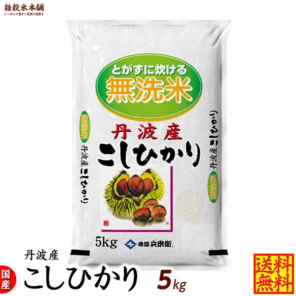 コシヒカリ 5kg 丹波産 選べる 白米 無洗米 令和5年産 単一原料米 ＼セール／