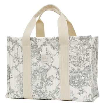 Emong 法式印花媽媽包  34 x 23 x 14cm  灰色