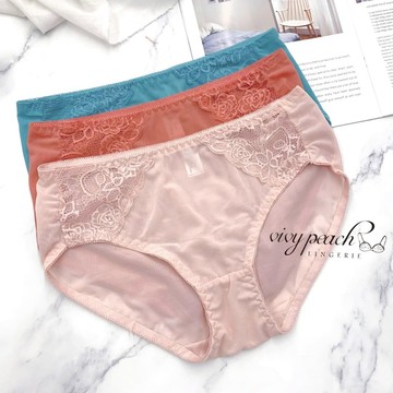 ❤️Vivy peach❤️精品內褲 透膚 性感 女神內褲 女生內褲 三角褲 超美蕾絲褲 顯白 內褲 內衣配褲 8896