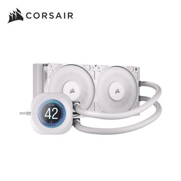 海盜船CORSAIR NAUTILUS 240 ARGB LCD CPU水冷散熱器【白】