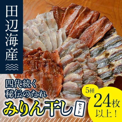 四代続く秘伝のたれ みりん干しセット (合計5種・24枚以上)