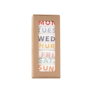 Drizzle 好滴工作室 長袖一週包屁衣  0-3m  單色  560g  1個