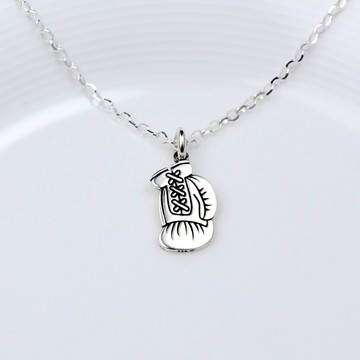 【Angel & Me】恭喜郁婷 拳擊 手套 運動 s925 純銀 項鍊 生日 情人節 禮物