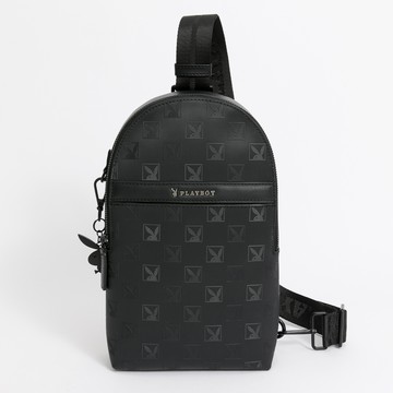 PLAYBOY - 單肩背包 Meaningful系列 - 黑色/141-0402-09-7
