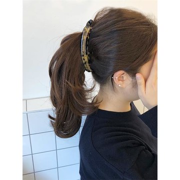能夾出超自然馬尾的雙重齒香蕉夾韓國進口醋酸發夾馬尾夾豎夾發卡