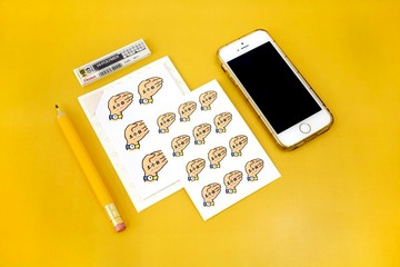 手 姓名貼(生活診療所) - 沒紙了 還好還有手 款