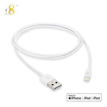 D8快充原裝芯片適用蘋果手機充電兼容蘋果設備MFI認證1米數據線