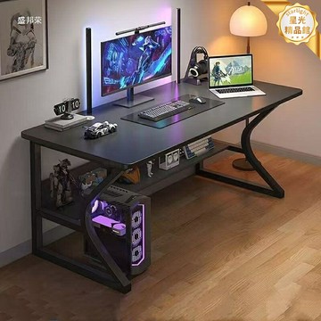 【小戶型電競】電腦桌 電競桌 書桌 辦公桌 臺式桌 寫字桌 工作臺 簡約設計 加厚板材 多功能收納 學生臥室家用