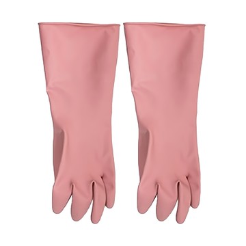 comet 廚房橡膠手套  粉色  大(L)  5雙