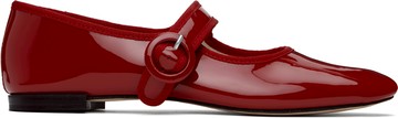 Repetto 红色 Georgia Square-Toe 玛丽珍鞋