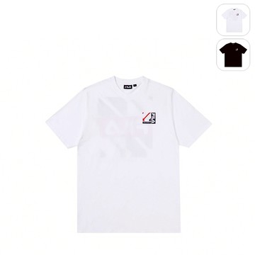 【FILA】中性款 棉質短袖圓領T恤-白色 1TEY-1808-WT