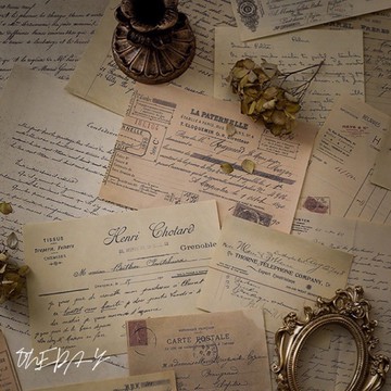 ONEDAY ✨仿舊 復古英文紙 復古風拍照背景紙 拍照道具 擺件飾品攝影 拍攝背景紙