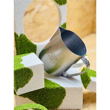 廖建航小丑缸拉花缸競技缸嘴2.0手工夾缸不銹鋼打奶缸咖啡杯650ml