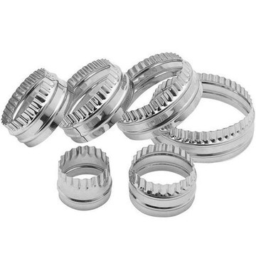 《KitchenCraft》大小餅乾切模6件(波浪圓)