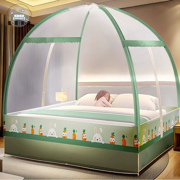 蚊帳 蒙古包蚊帳 免安裝防摔 家用新款臥室 學生宿舍折疊床上帳篷紋特惠/免運 可開發票 全館折扣 m5417
