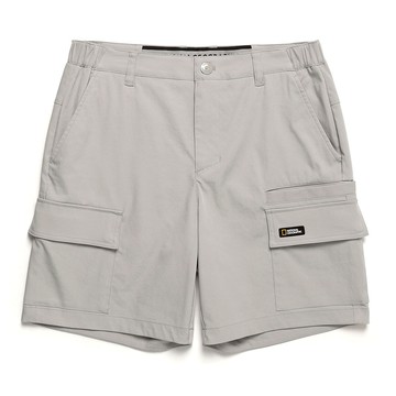 男裝 工裝短褲 - 米色