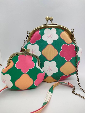 櫻花飄飄口金包