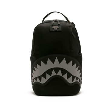 SPRAYGROUND 單色漸層鋸齒鯊大容量後背包 黑色 G684464