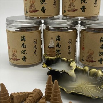 海南沉香倒流香塔香粒家用凈化空氣 觀賞性高 香味花香甜可燃15分