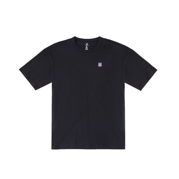 CONVERSE JERSEY BOX LOGO PATCH SS TEE BLACK 中性短袖上衣 黑-TWUCJ437-023