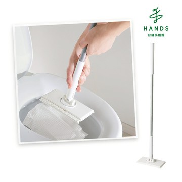 【日本iizyy】不髒手便利兩用浴廁拖把(除塵拖把 平板拖把 浴室拖把)｜台隆手創館