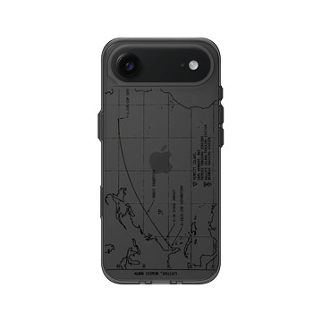 iPhone Air Clear (相機按鈕) 酷墨灰 - NASA - 火箭軌跡 (Black)