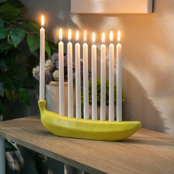 美國 Kikkerland 趣味香蕉燭台 Banorah 家居用品 燭台裝飾擺件