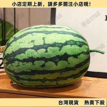 【新品上架】仿真水果大西瓜抱枕 毛絨 夏天 玩偶 公仔 布娃娃 送女生 生日禮物 toy 公仔 玩偶 抱枕 絨毛娃娃 西