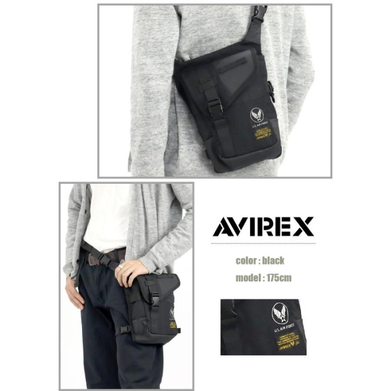 レッグバッグ アヴィレックス AVIREX 2WAY ショルダーバッグ メンズ ...