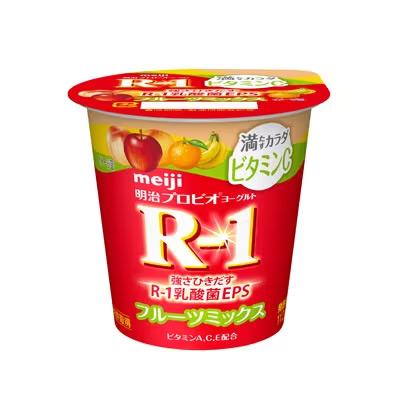 R1ヨーグルト  明治 R-1 ヨーグルト 食べるタイプ 満たすカラダビタミン Cフルーツミックス 112g×48個