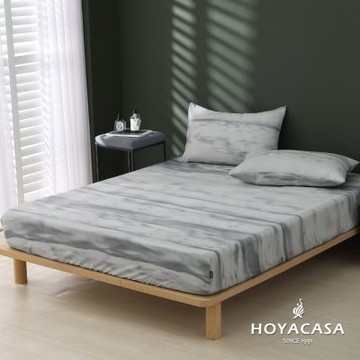 HOYACASA 60支天絲枕套床包三件組- 墨雲煙雨(雙人)