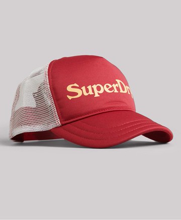 Superdry Women's Women's Vintage Graphic Trucker Cap Red - Size: 1SIZE