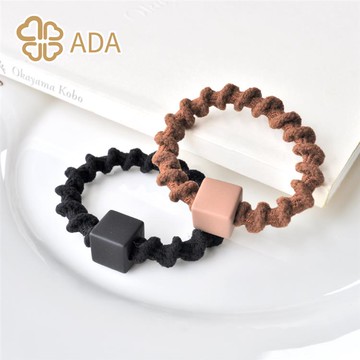 ADA方塊電話線髮束-黑淺棕2入